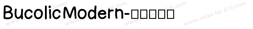Bucolic Modern字体转换
